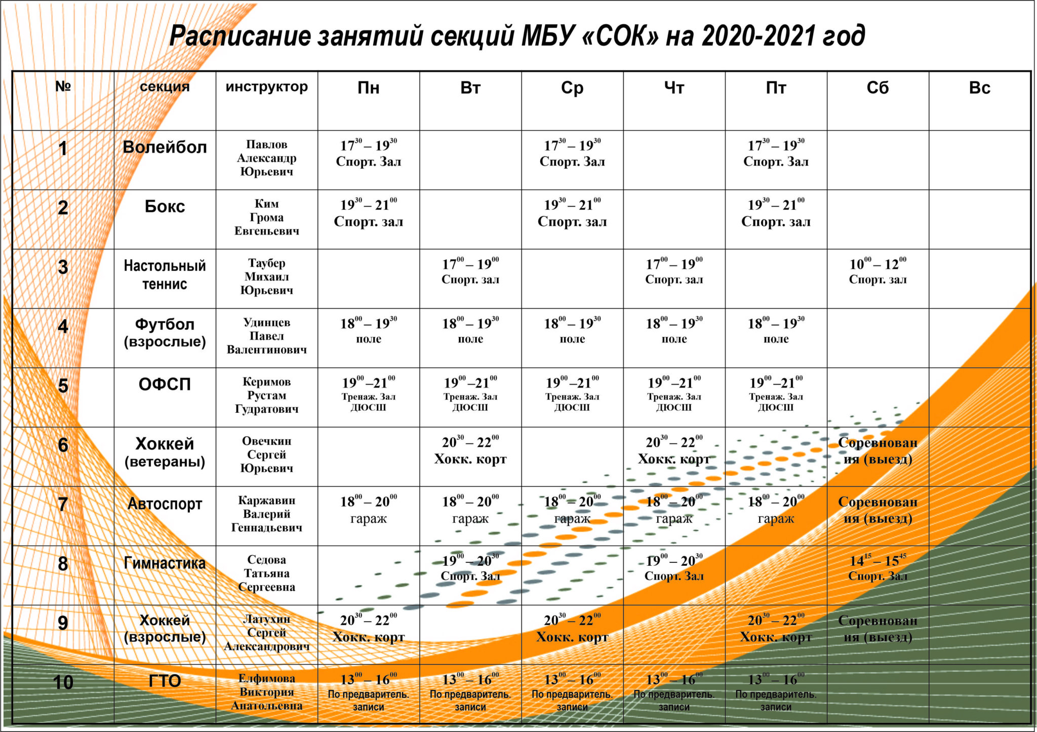 Расписание горный 2024. Расписание секций. Расписание занятий секций. Расписание секционных занятий. Расписание спортивных секций.